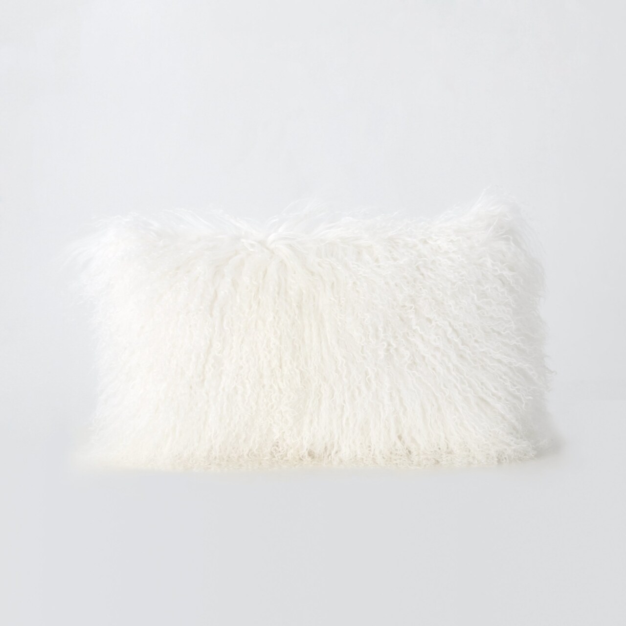 GDFStudio Marybelle Glam Shaggy Lamb faux Throw Pillow
